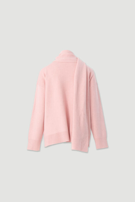 Camisola de malha com efeito cachecol Ferrache