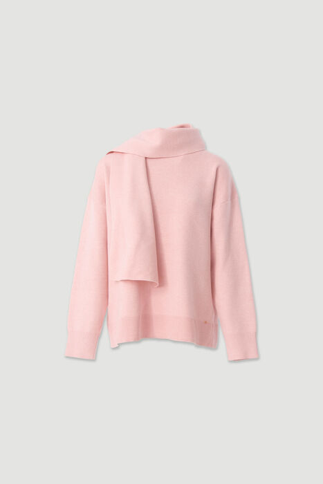 Camisola de malha com efeito cachecol Ferrache