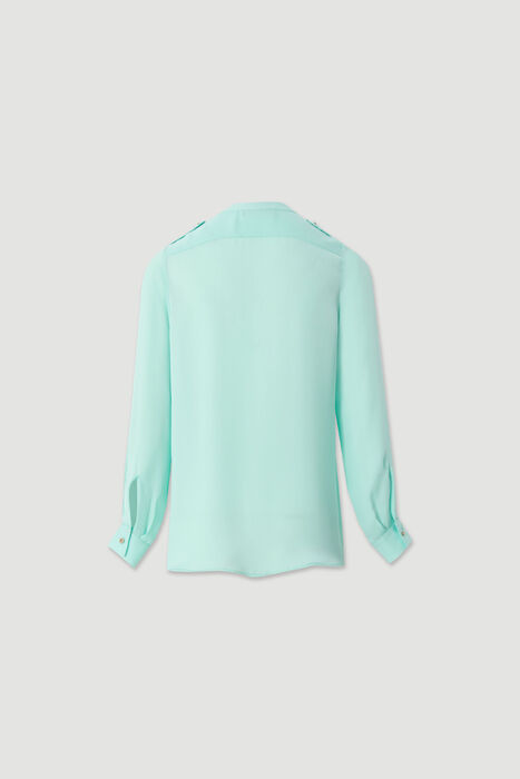 Blusa fluida com Decote em V Ferrache