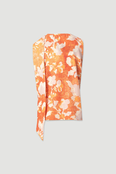 Top Estampado com Detalhe no Decote Ferrache