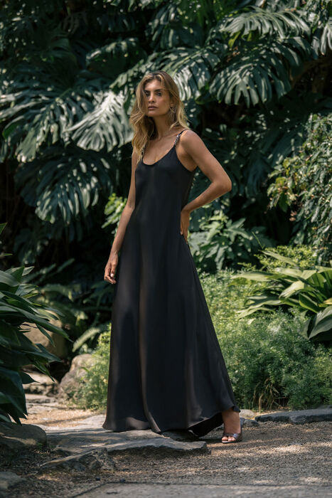 Vestido Comprido Fluido de Alças Ferrache | For You