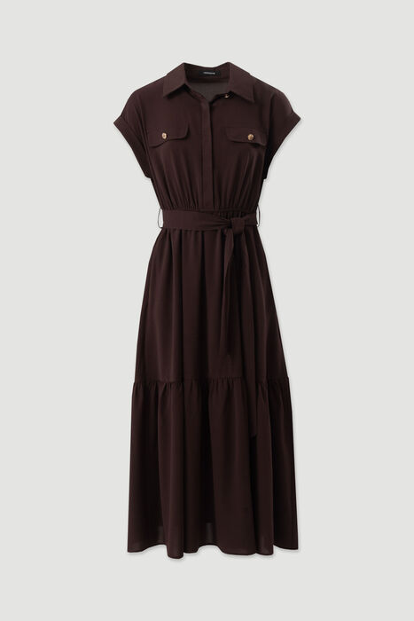 Vestido Midi Camiseiro com Cinto Ferrache | For You