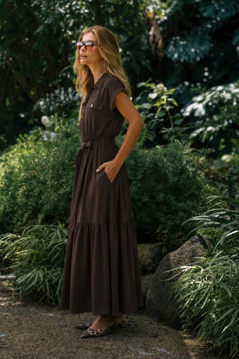 Vestido Midi Camiseiro com Cinto Ferrache | For You