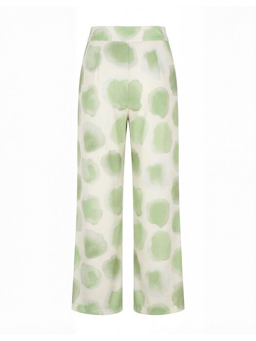Calça fluída estampada com bolsos laterais Scripta