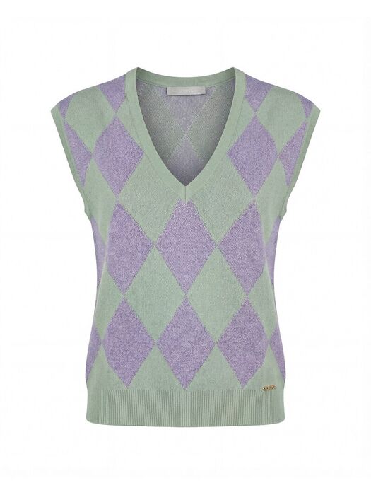 Camisola de malha com losangos Scripta