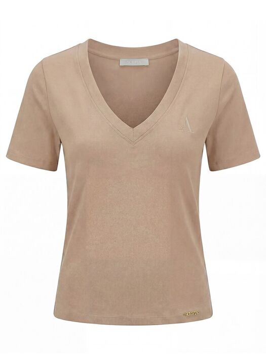 T-shirt em algodão com logo Scripta