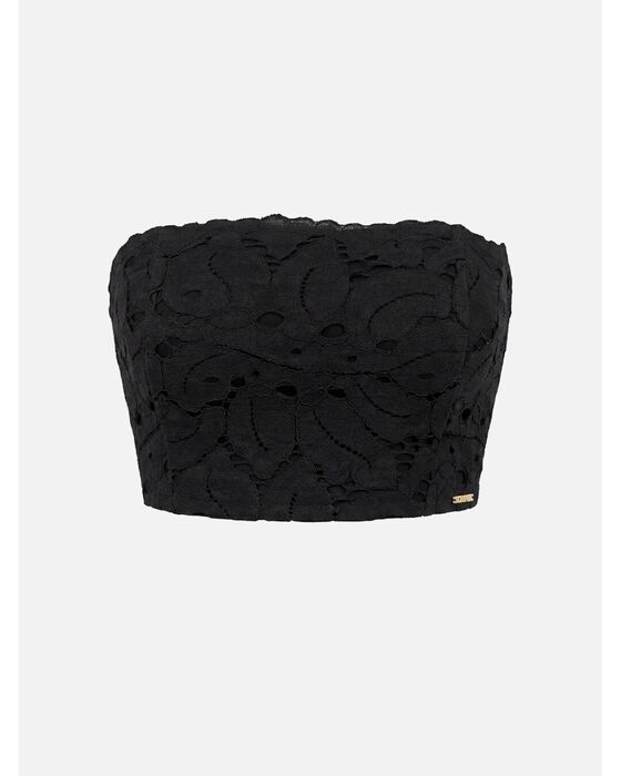 Top Cropped Scripta em Renda 