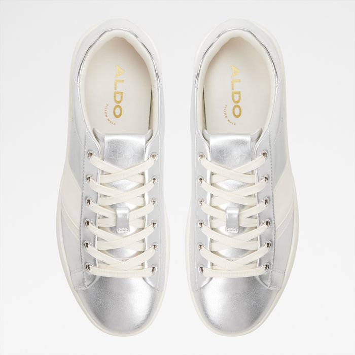 Flat trainers in silver - ADREI