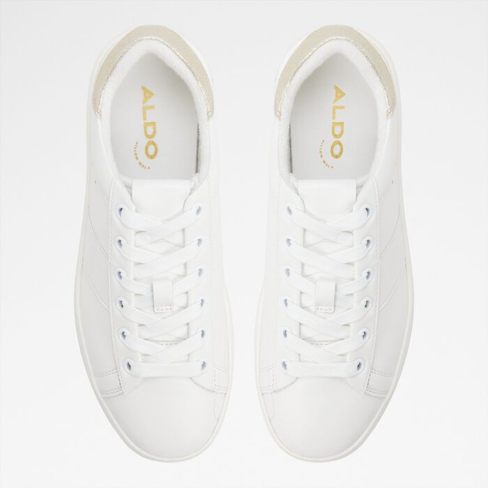 Flat trainers in white leather - ADREI