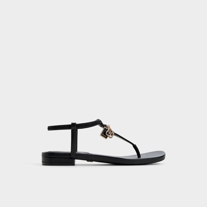 Flat sandals in black - ADWELAHAR