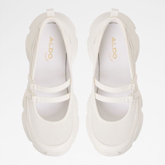 Wedge heeled trainers in white - AETHERA