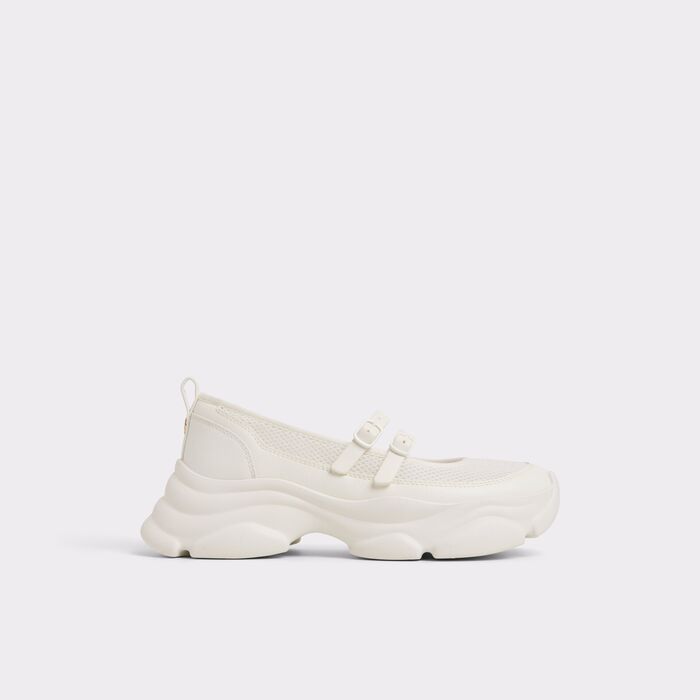 Wedge heeled trainers in white - AETHERA