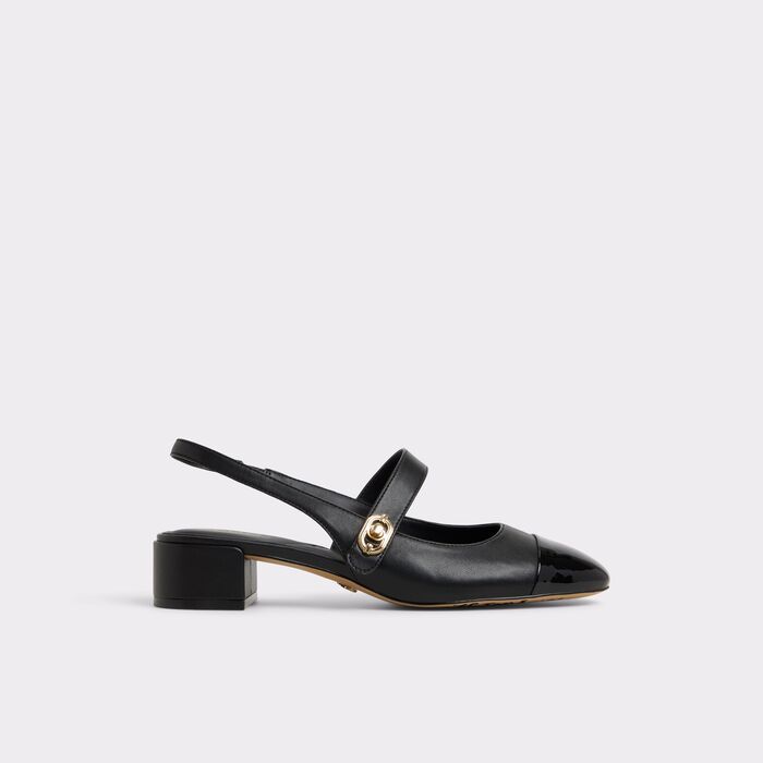 Block heeled shoes in black - AGATHE