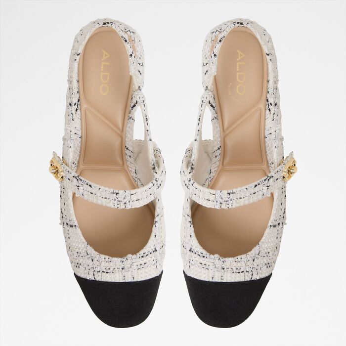 Block heeled shoes in white - AGATHE