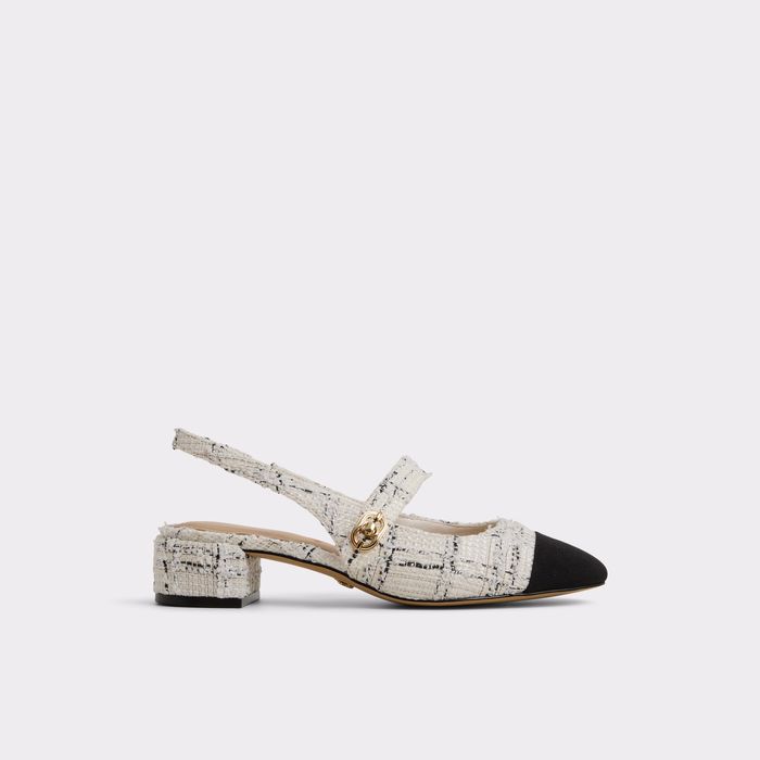 Block heeled shoes in white - AGATHE