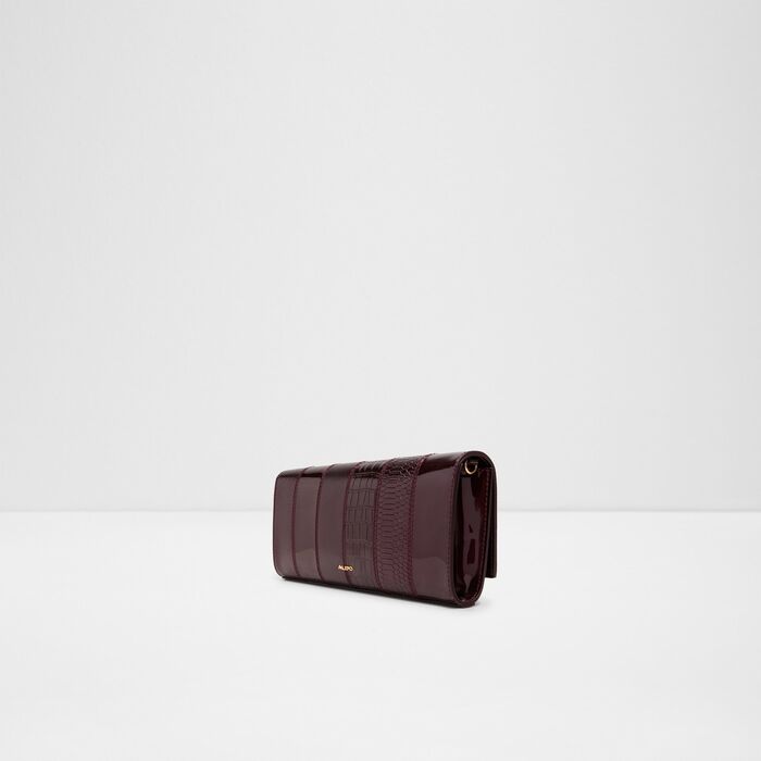 Handbag in bordo patent - ALARISSA