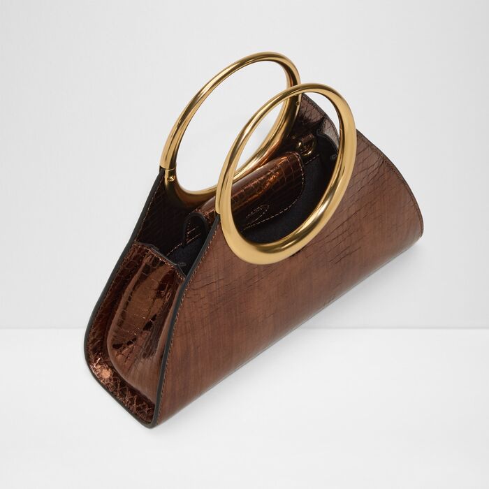 Handbag in bronze - ALAYAMOON
