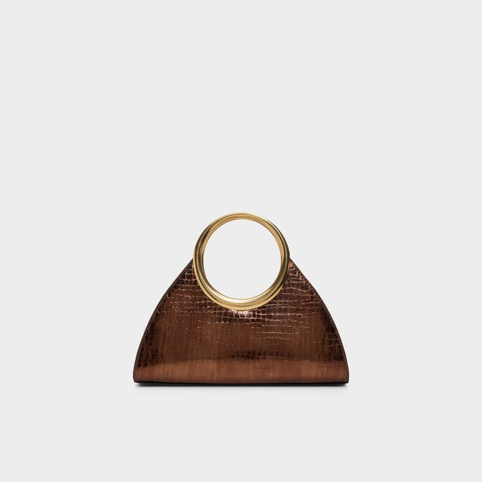Handbag in bronze - ALAYAMOON