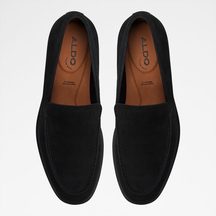 Loafers in black leather - ALFONSO