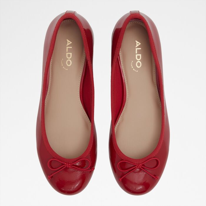 Flat shoes in red patent leather - ALIETTE