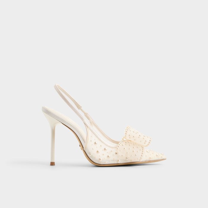 Stiletto heeled shoes in white - ANASTASIAA