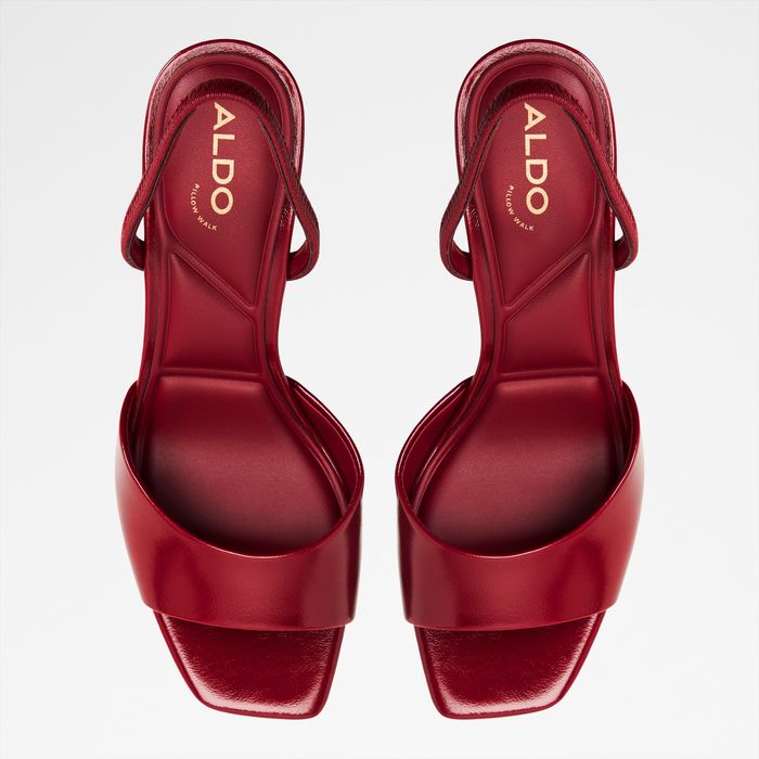 Stiletto heeled sandals in red - ANDYA