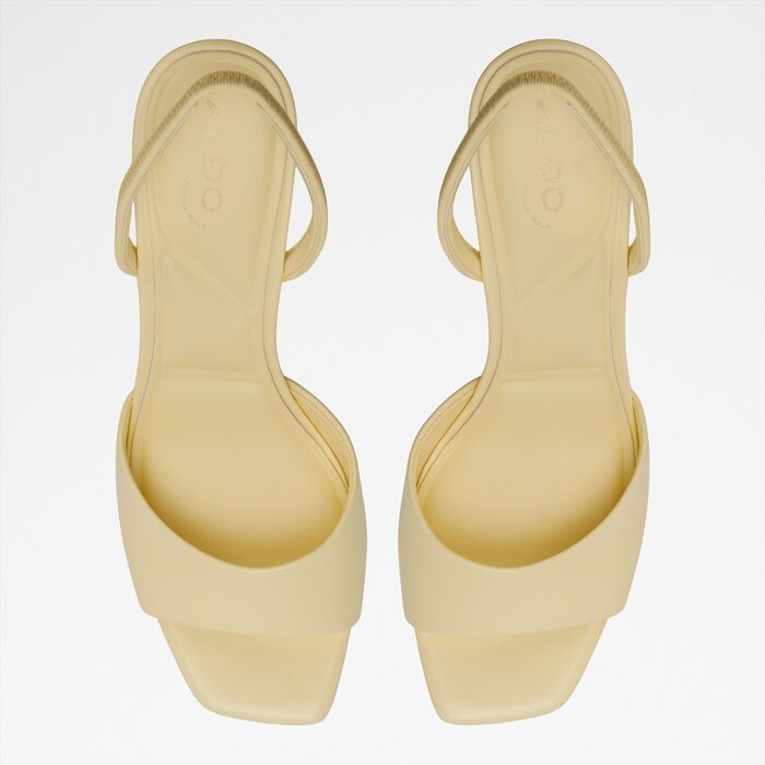 Stiletto heeled sandals in yellow - ANDYA