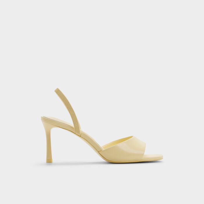 Stiletto heeled sandals in yellow - ANDYA