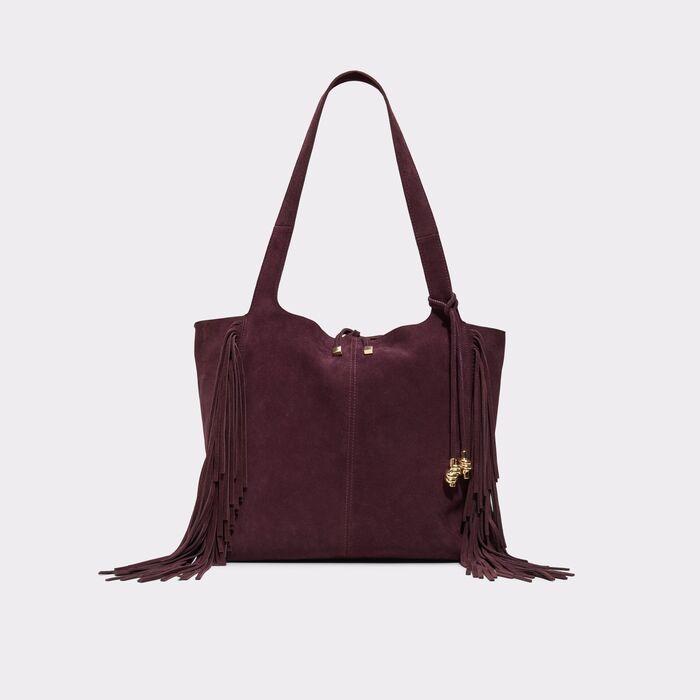 Shoulder bag in bordo leather - ARROW
