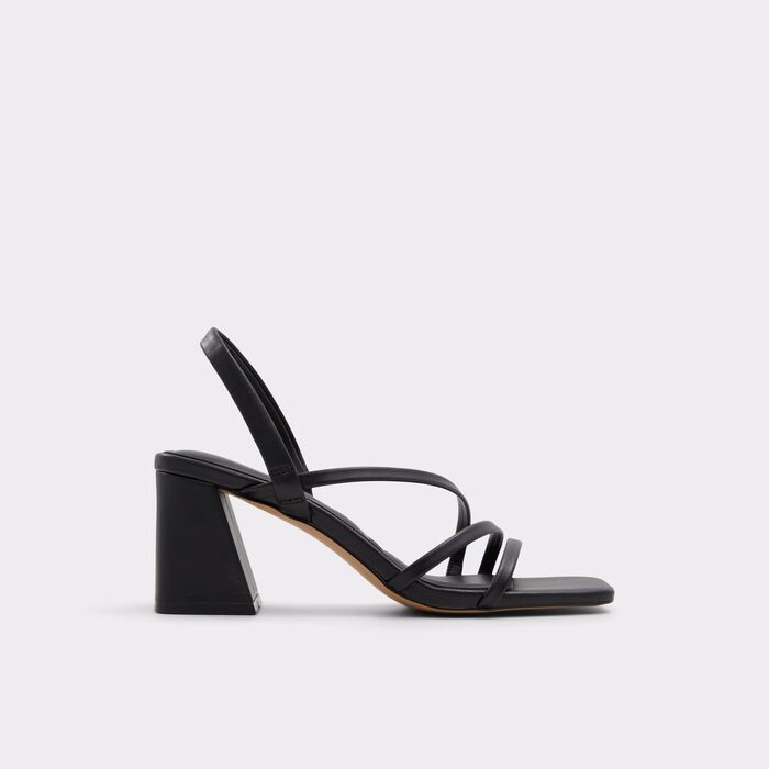Block heeled sandals in black - ATLANTICUS