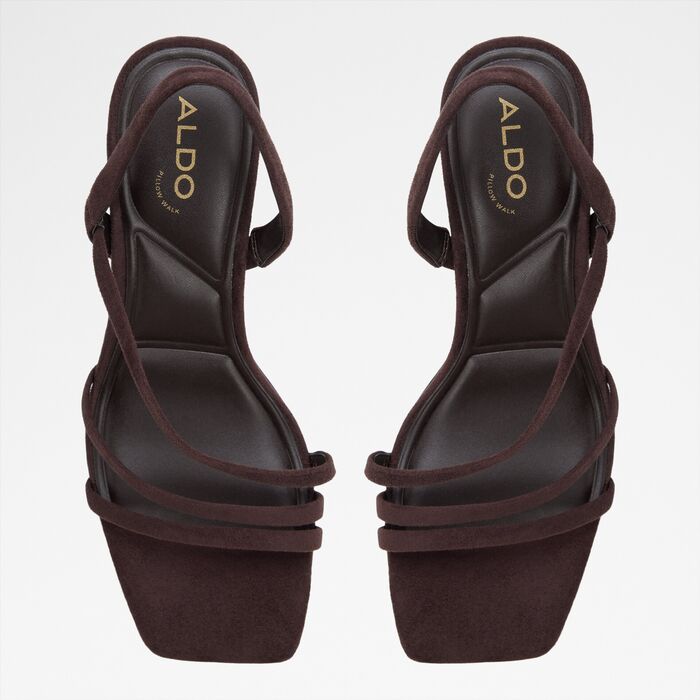Block heeled sandals in brown - ATLANTICUS