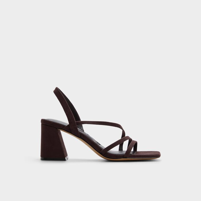 Block heeled sandals in brown - ATLANTICUS