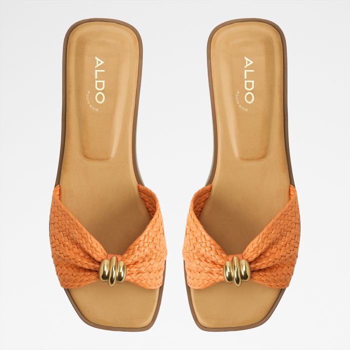 Flat sandals in orange - AURIA