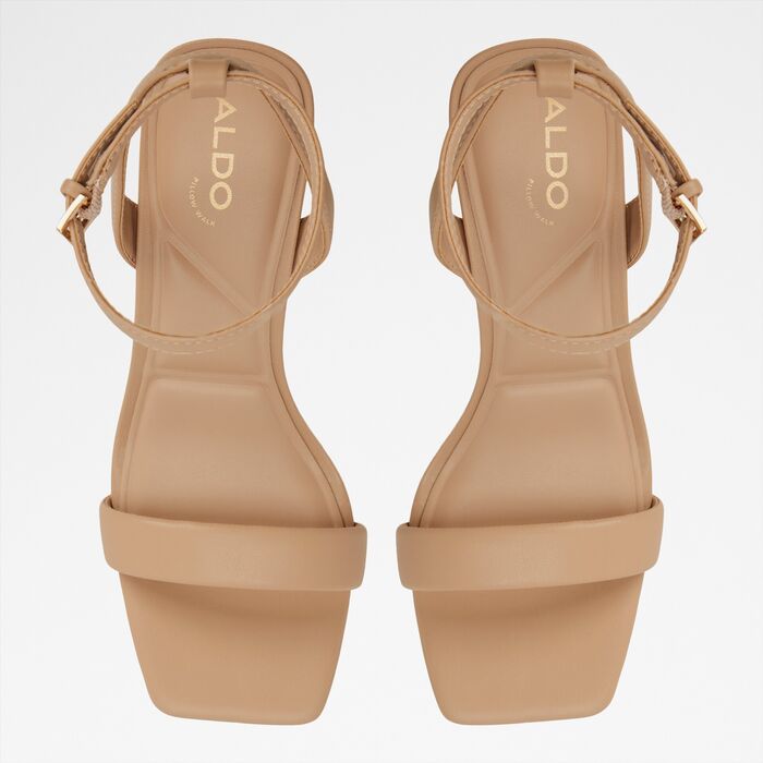 Block heeled sandals in beige - AUSTORAI