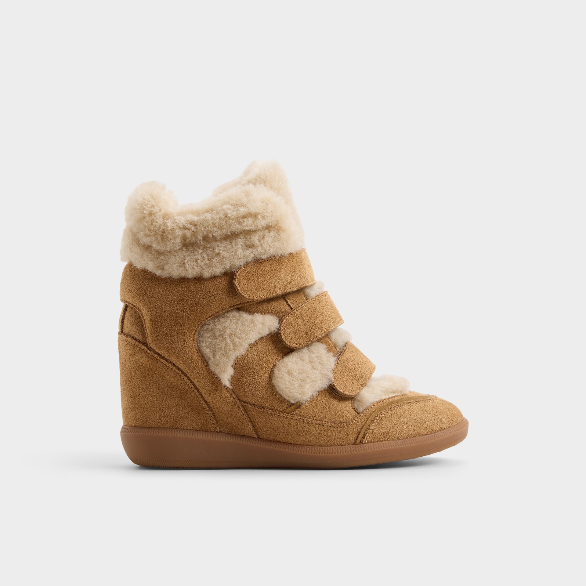 Aldo Wedge heeled trainers in beige - BELISSA