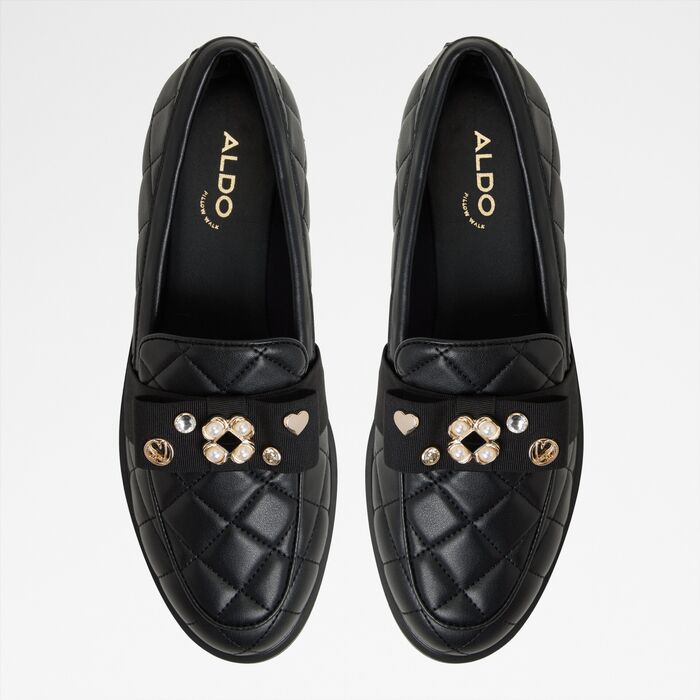 Flat loafers in black - BISSAMO