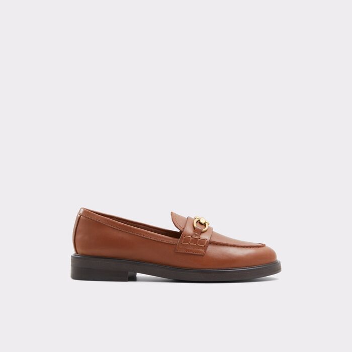 Flat loafers in cognac leather - BISSOM