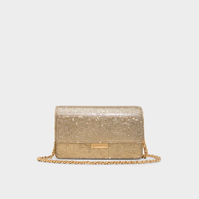 Crossbody bag in gold - BLINGELLA