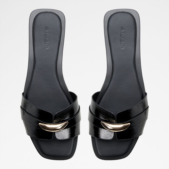Flat sandals in black - BRIELA