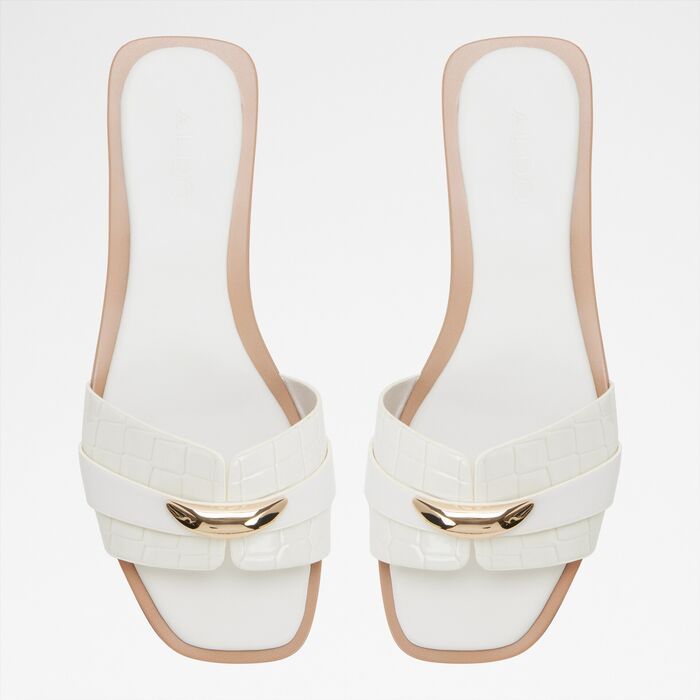 Flat sandals in white - BRIELA