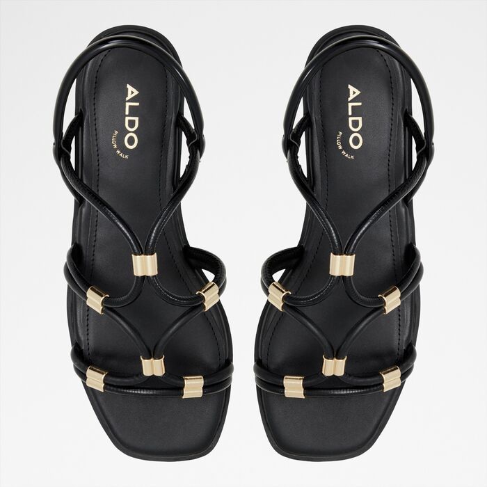 Flat sandals in black - BYCHAN