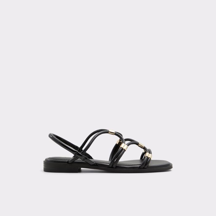 Flat sandals in black - BYCHAN