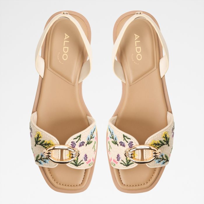 Flat sandals in beige - CALELIAN