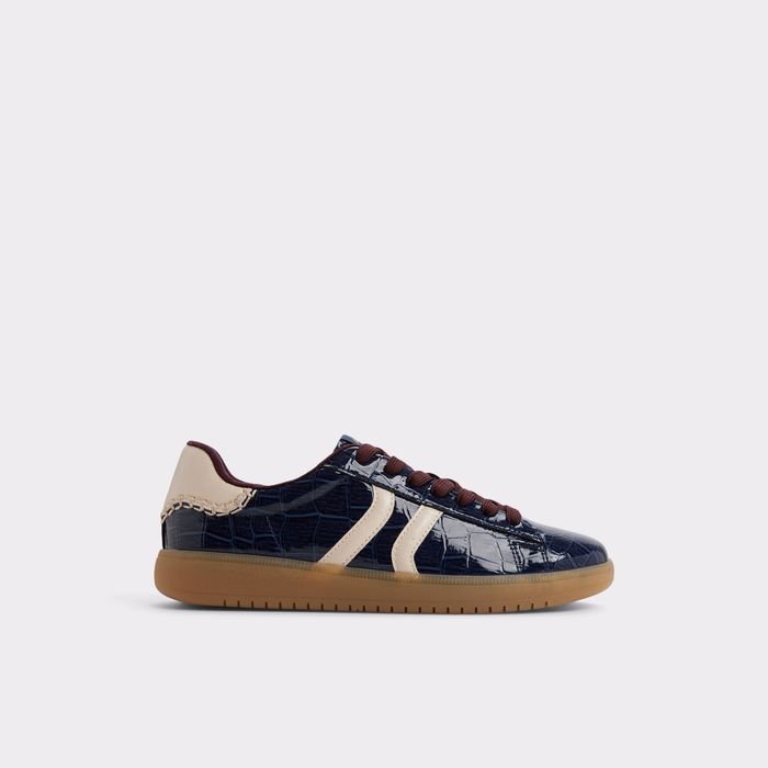 Flat trainers in navy - CHICSNEAKER2