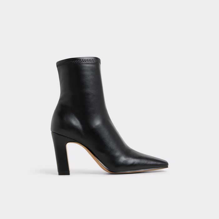 Block heeled ankle boots in black - CYBELE