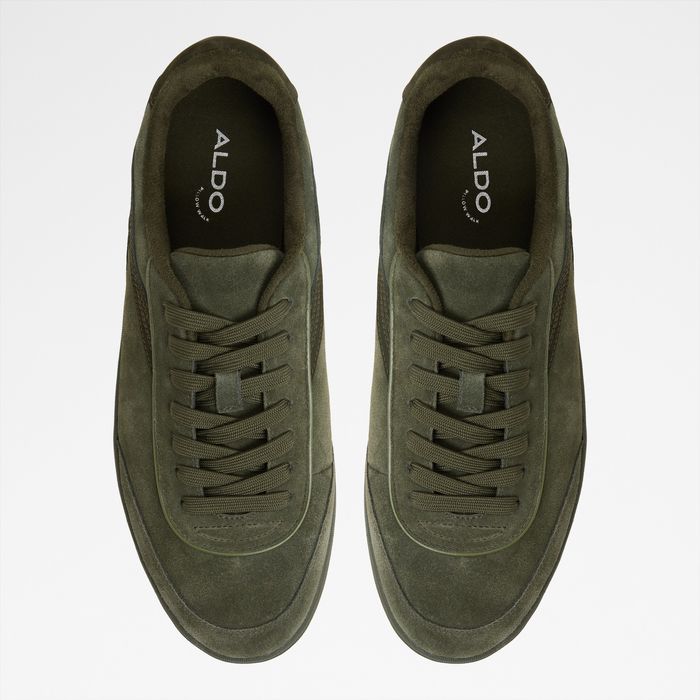 Trainers in green leather - CYPRESS