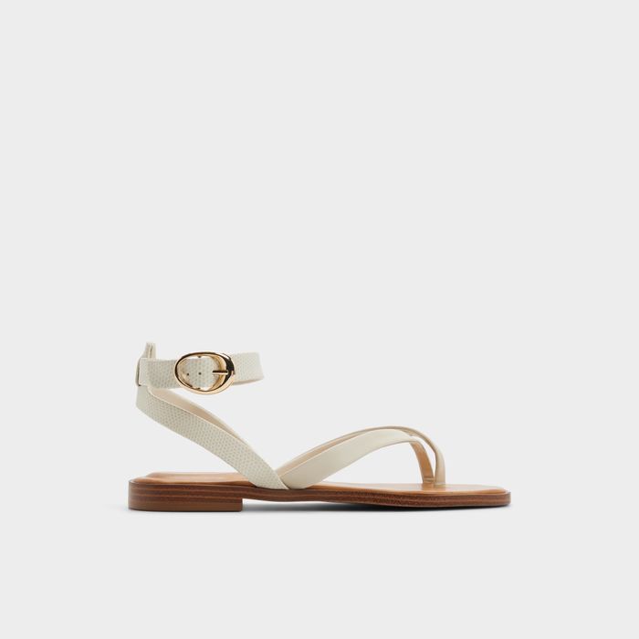 Flat sandals in white - DARESSI