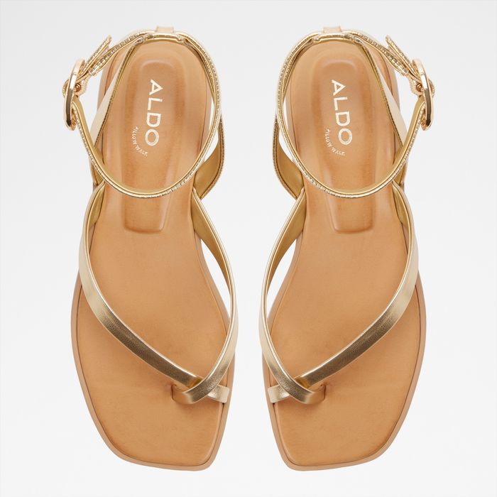 Flat sandals in gold - DARESSI