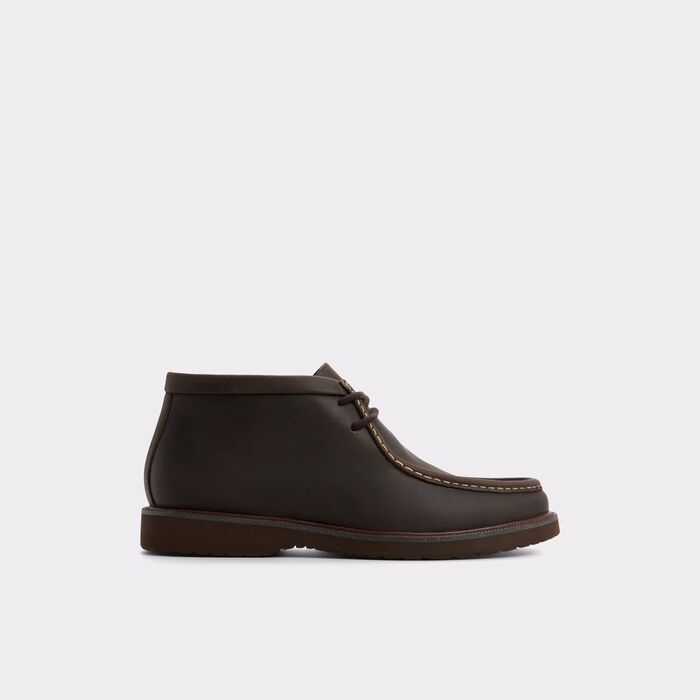 Lace-up boots in brown leather - DAVIE