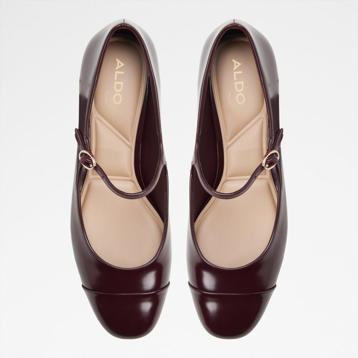 Block heeled shoes in bordo - DECIMA